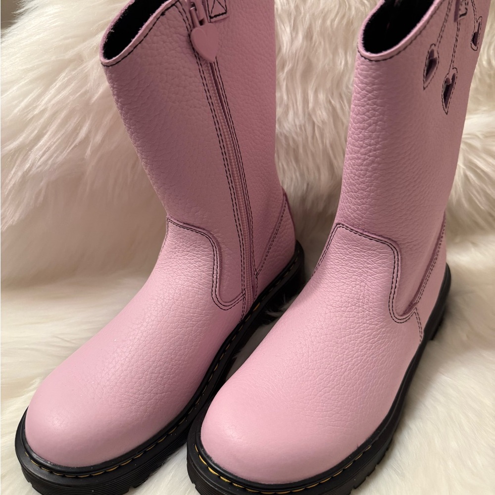 Dr. Martens Pink Leather Boots NWOT